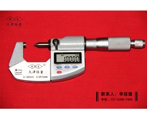 IP65防水單尖頭數(shù)顯千分尺0-25mm